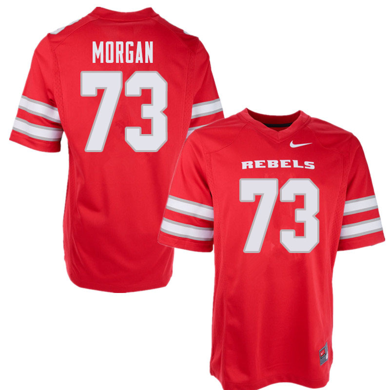 Men's UNLV Rebels #73 Ashton Morgan College Football Jerseys Sale-Red